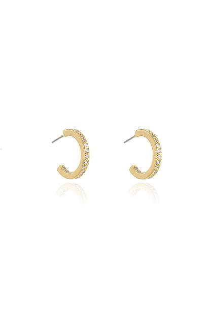 Metallic Cachet London Saga 18Mm Gold Hoop Earrings
