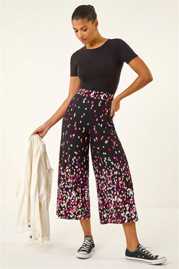 Border Print Culotte Trouser 18112008