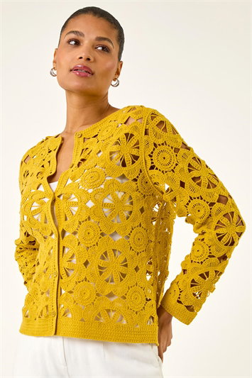 Crochet Knit Cardigan 16340296