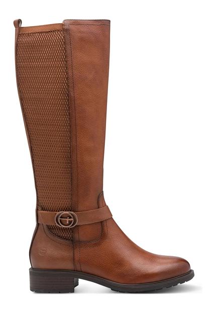 Brown Tamaris Womens Cognac Riding Boots