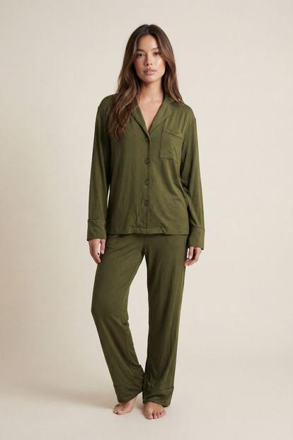 Green Olive Modal Pyjama Trouser Set