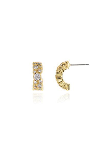 Metallic Cachet London Halia 15Mm Gold Earrings
