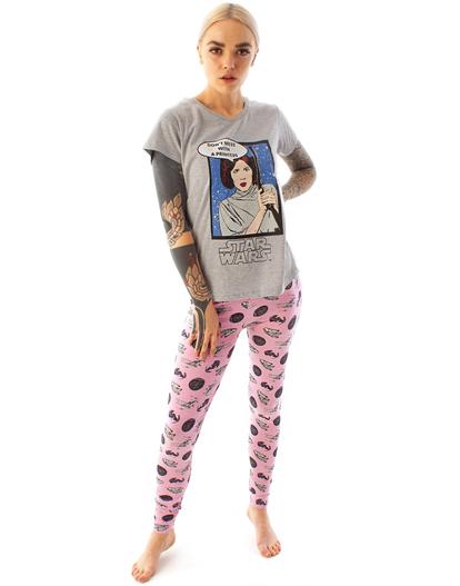 Grey Star Wars Princess T-Shirt And Lounge Pants