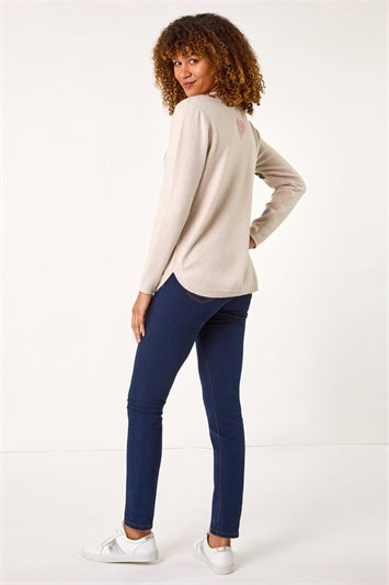 Heart Stitch Crew Neck Jumper 16121759