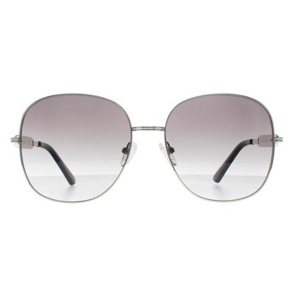 Grey Oval Shiny Light Nickeltin  Grey Gradient Gf6190