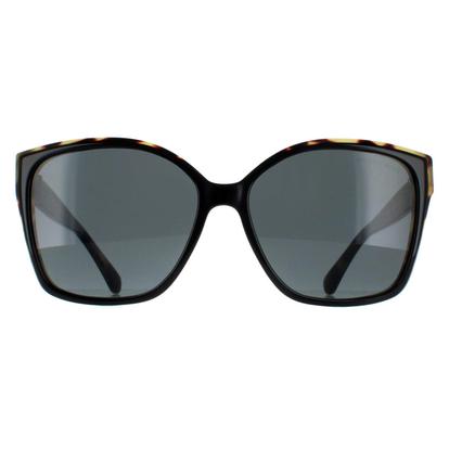 Black Square Bi Layer Black And Amber Tortoise Dark Grey Mk2201 Malia