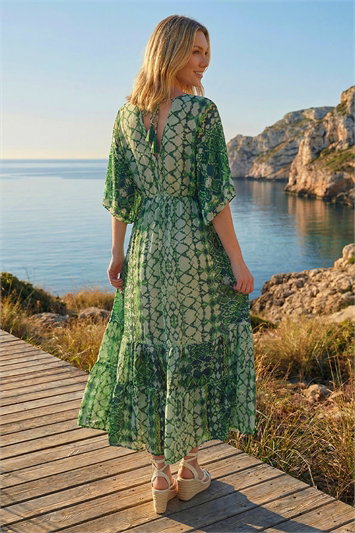 Boho Aztec Maxi Dress 14853834