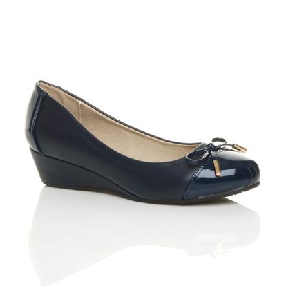 Low Mid Wedge Heel Comfort Court Shoes M000033658