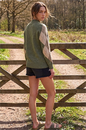 Petite Argyle Jumper 16322040