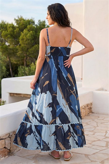 Dusk Abstract Ric Rac Maxi Dress 14931809