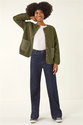 Fleece Front Pocket Jacket 15050240