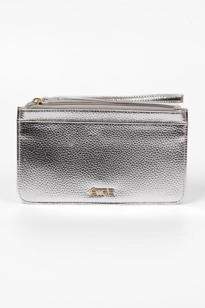 Metallic Metallic Passport Holder Clutch Wallet