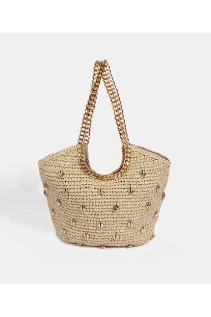 Cream Koa - Straw Tote Bag