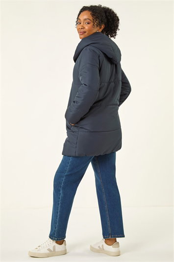 Petite Hooded Quilted Puffer Coat 12041360