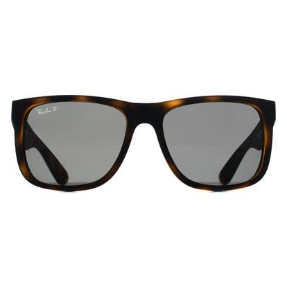 Brown Rectangle Matte Havana Dark Grey Polarized Rb4165 Justin
