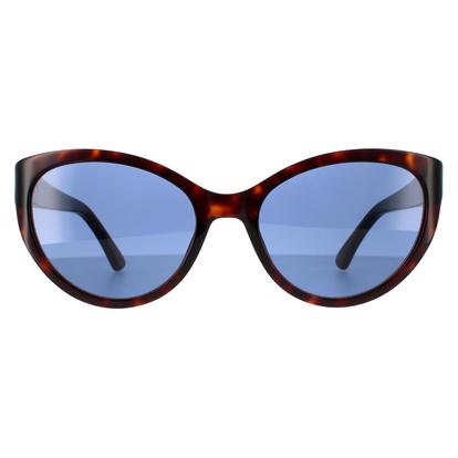 Brown Cat Eye Dark Havana Blue Sunglasses