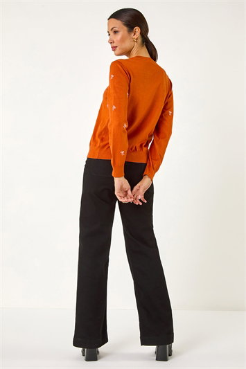 Bow Embroidered Cardigan 16175264