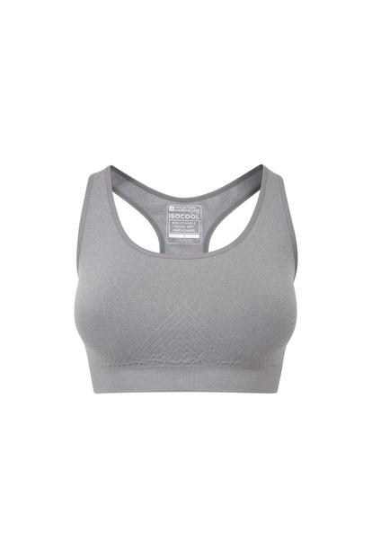 Grey Antichafe Seamless Sports Bra