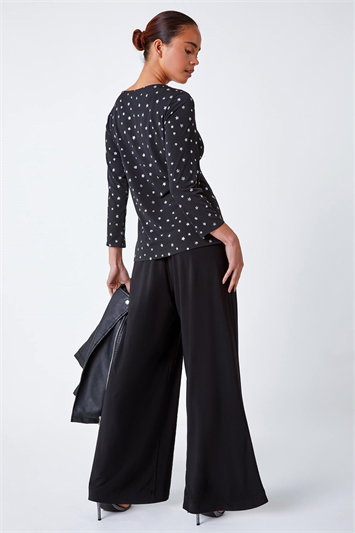 Petite Star Ruched Stretch Top 19197008