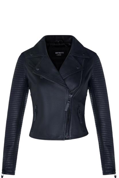 Black Leather Matt Vintage Brando Biker Jacket