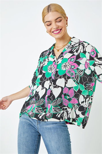 Dusk Relaxed Floral Print Shirt 10111708