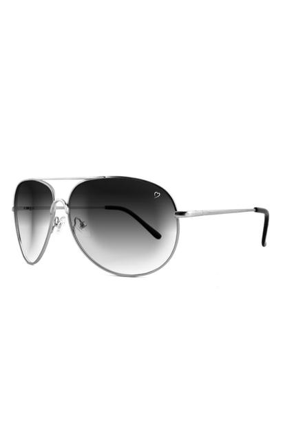 Metallic Ruby Rocks Classic 'Casablanca' Aviator Sunglasses
