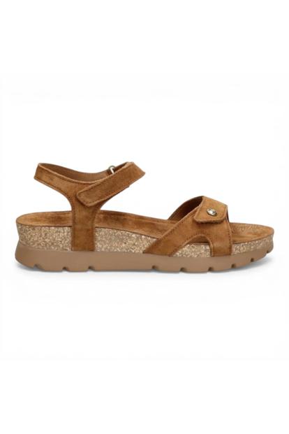 Brown Womens Leather Wedge Sandals - Sulia B26