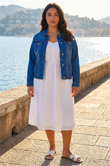 Curve Cotton Denim Jacket 15016929