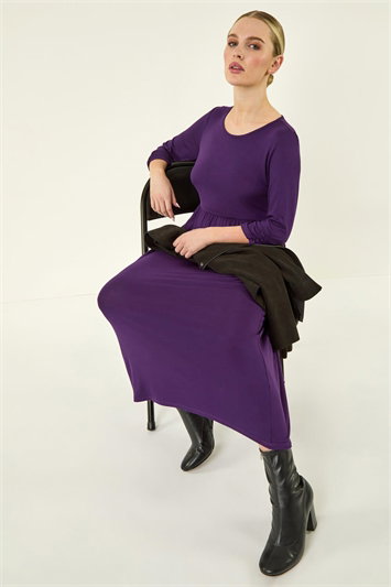 Petite Jersey Stretch Midi Dress 14352476