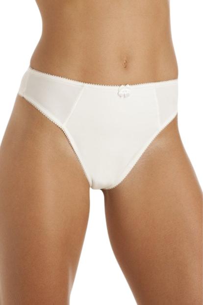 White 2 Pack Micro-Fibre Control Thongs