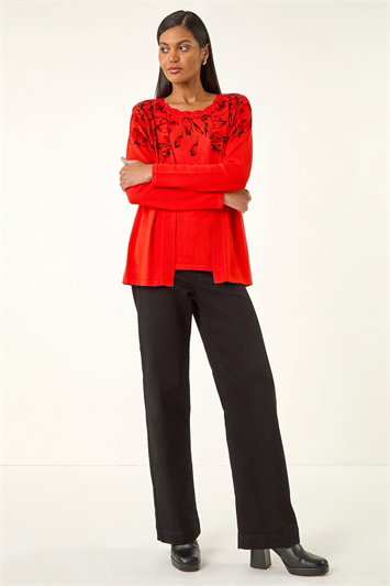 Floral Embellished Print Knit Set 16207178