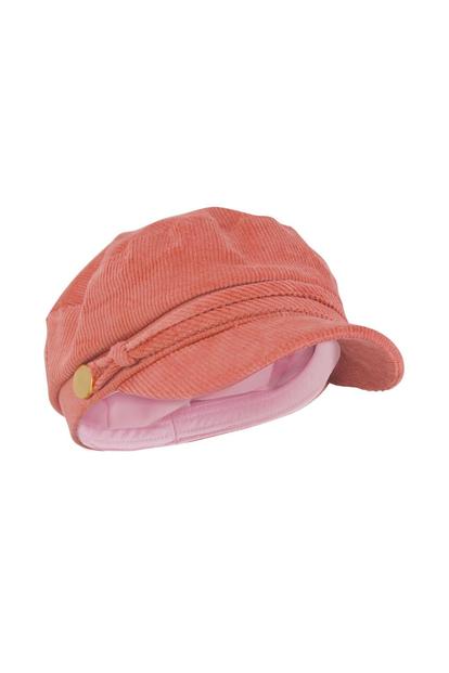 Pink Ladies Cotton Peaked Denim Baker Boy Hat