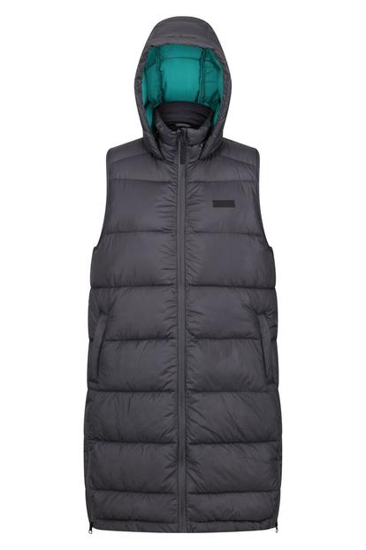 Green Ganella Long Length Gilet