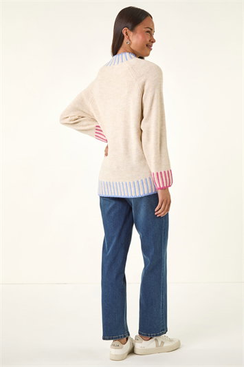 Petite Contrast Detail Knit Jumper 16303988