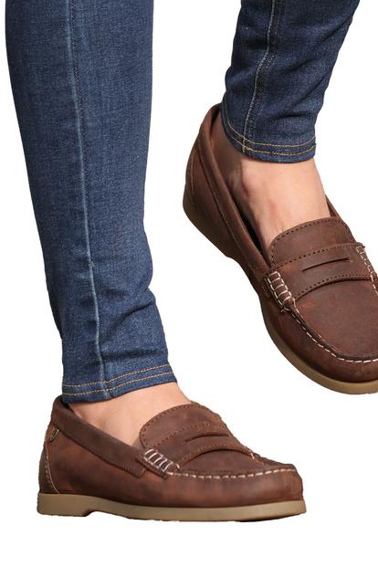 Brown Forli Leather Deck Shoes