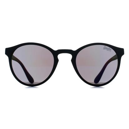 Black Round Rubberised Black Oil Slick Mirror Sds Saratoga