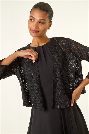 Glitter Sequin Lace Top 19455108