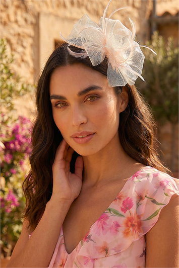 Pink Large Floral Fascinator