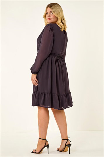 Curve Hotfix Tie Waist Dress 14770574