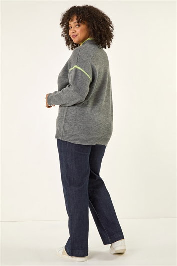 Curve Trim Detail Knit Jumper 16239136