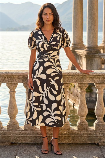 Dusk Swirl Print Ric Rac Dress 14736808