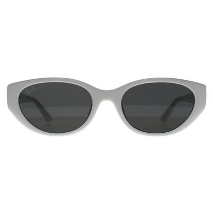 White Oval Polished White Dark Grey Rb4457d Bio Based