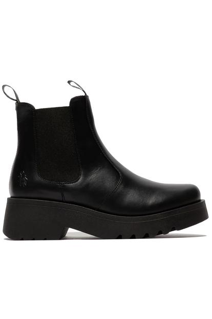 Black Womens Soft Chelsea Ankle Boots-Medi789