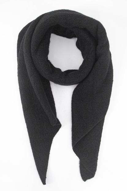 Purple Plain Heavyweight Asymmetric Winter Scarf