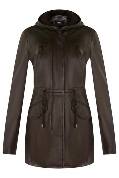 Black Hooded Parka Jacket-Oakengates