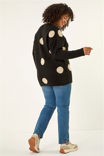 Curve Large Spot Knit Jumper 16238708