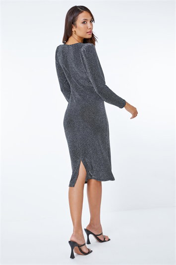 Shimmer Stretch Knot Detail Dress 14353185