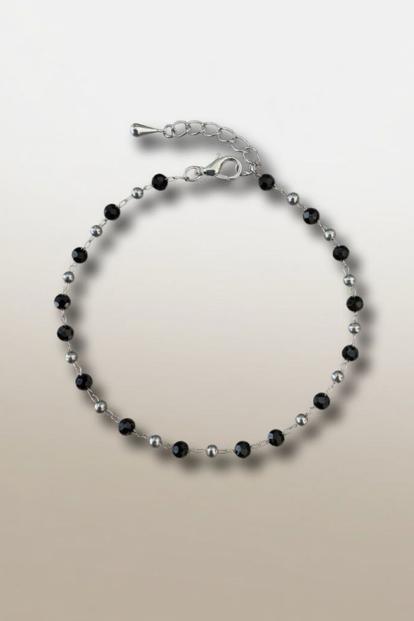 Metallic Bead Chain Nazaria Protection Indian Payal Emo Anklet
