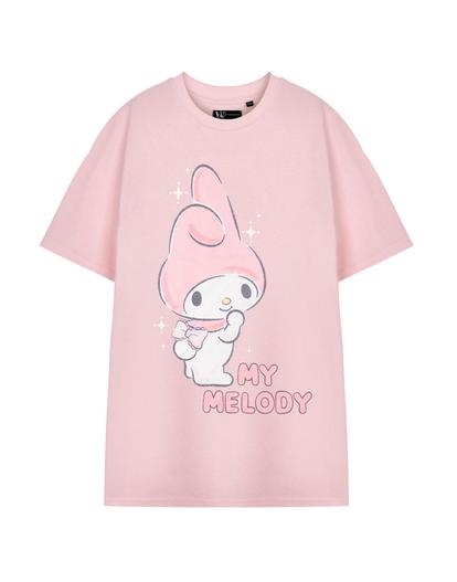 Pink Hello Kitty My Melody X-Large T-Shirt