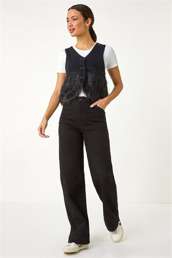 Tassel Faux Fur Gilet 16202108
